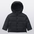 thumbnail image 2 of Staki Boys Winter Coat Boys and Toddlers' Lightweight Water-Resistant Packable Hooded Puffer Jacket(Black,12-14 Years), 2 of 7