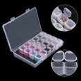 thumbnail image 1 of Caja de dibujo de diamantes de 28 rejillas, caja de almacenamiento de joyería de plástico, almacenamiento de herramientas para decoración de uñas, adecuada para almacenamiento de cuentas de arte de uñas DIY oso de fresa Electrónica, 1 of 5