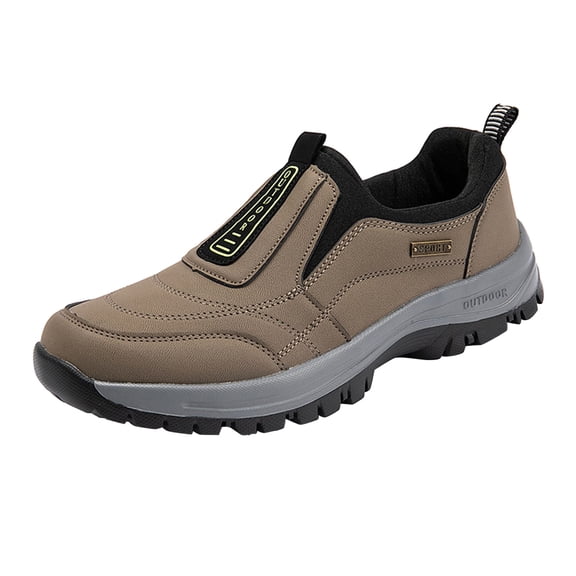 NOKIO Men's S𝗅ip On Sneakers Durab𝗅e Outdoor Casual Sport Footwear with Non-S𝗅ip Sole for Climbing, Jogging, Running, Hiking and Daily City Commute