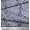 thumbnail image 2 of Soimoi Green Velvet Fabric Dot & Wreath Hand Drawn Print Sewing Fabric Yard 58 Inch Wide, 2 of 3