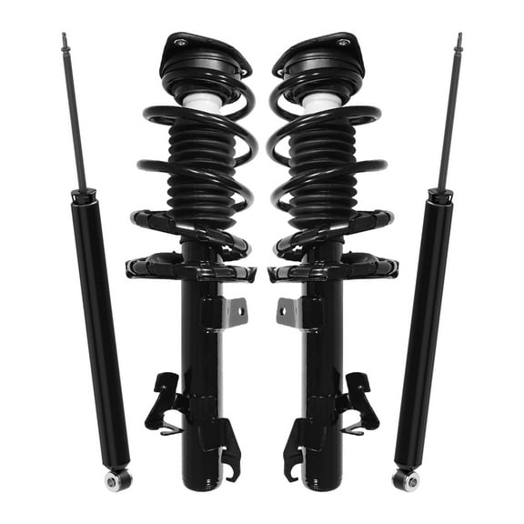 AutoShack Front Complete Strut & Coil Spring   Shock Absorber Replacement for 2012-2013 Mazda 3 4-PC Kit