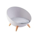 thumbnail image 4 of Cama hemisférica para gatos, perrera cálida para cachorros, casa pequeña para perros Invierno desmontable antideslizante Cueva suave Nido de cama para Colco Cama para gatos, 4 of 8