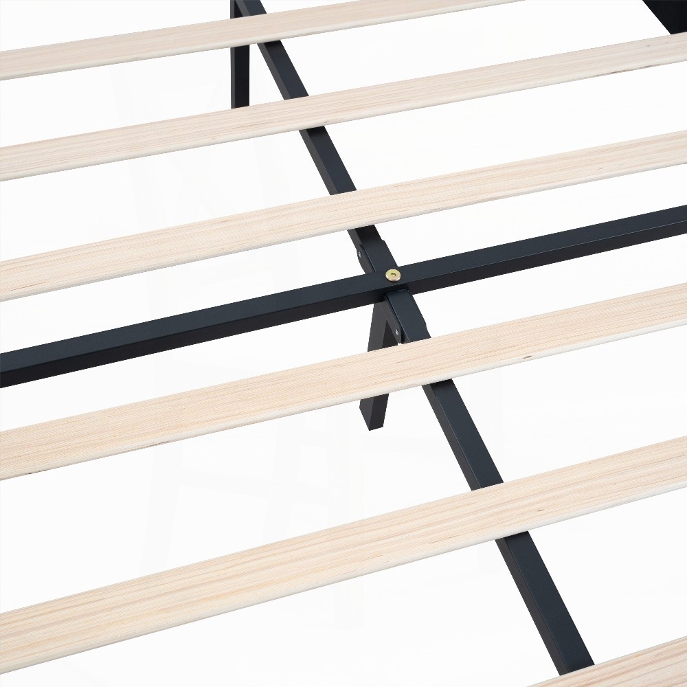 Modern Upholstered Queen Bed Frame with Key Features | Easy Assembly, No Box Spring