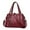 Red, variant on ZTTD Ladies Bag Handbag Soft Leather Large Capacity Messenger Bag Women Bag Fashion Ladies Purses Handbag