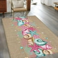 thumbnail image 4 of Area Rug for Living Room, Pink Starfish Abstract Non-Slip Indoor Large Carpet for Bedroom/Dining Room, Ocean Conch Coastal Coral Washable Low-Profile Rectangle Floor Mat Runner Rugs - 3 x 5 Ft, 4 of 7