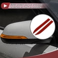 thumbnail image 3 of Unique Bargains 1 Ensemble Bord de Porte de Voiture Bande Anti-Collision Rétroviseur Réglable Pare-Chocs Protection Fibre de Carbone Rouge, 3 of 8