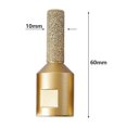 thumbnail image 2 of Fresa de punta de dedo con partículas de diamante soldadas al vacío, hilo M14 de 10mm, Compatible con madera, cerámica y Marb, 2 of 3