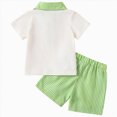 thumbnail image 6 of HCNTES Toddler Baby Boy Golf Outfit - Golf Cart Print Shirt & Shorts 2-Piece Set, Summer Vacation Clothes, 6 of 8