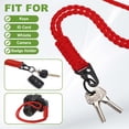 thumbnail image 4 of Uxcell Paracord Lanyard, Heavy Duty Keychain Necklace Lanyard Gray, 4 of 7