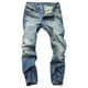 thumbnail image 1 of Pantalones vaqueros rectos de algodón con agujeros rasgados para hombre, pantalones casuales, pantalones vaqueros largos, pantalones para hombre, 1 of 4
