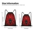thumbnail image 5 of Yiaed Spider on the Web Print Drawstring Bags Drawstring Backpack Bulk String Back Pack Gym Sport Bag-Small, 5 of 5