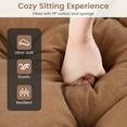 thumbnail image 6 of ZYPPP Patio Chaise Lounge Cushion, 72" x 22" x 4" Lounge Chair Cushion, Tufted Lounger Cushion with 4 String Ties, Thickened Waterproof and Oil-Proof, for Terrace, Poolside Outdoor Indoor-Brown, 6 of 10