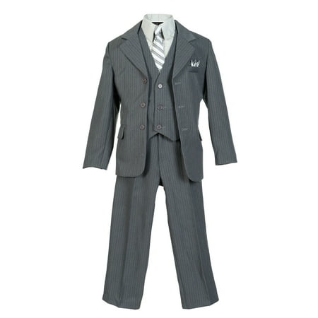 

Avery Hill Boys Pinstripe Suit Set with Matching Tie (Toddler Little Boys Big Boys)