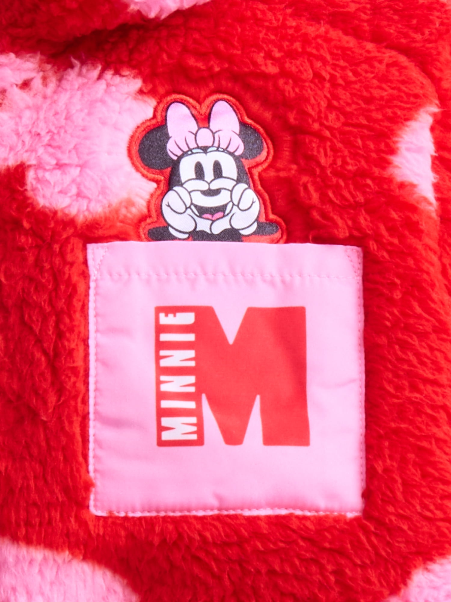 Minnie Mouse Toddler Girls Fleece Full Zip Hooded Jacket, Sizes 12M-5T