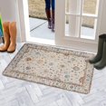 thumbnail image 5 of Bohemian Light Blue Carpet Pattern Linen National Design Farmhouse Door Mat 30 X 17 Inch Welcome Doormat Indoor Outdoor Entrance Floor Mat Non Slip Spring Summer Decor Rubber Mats, 5 of 6
