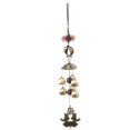 thumbnail image 4 of EU Black Campanas de viento de pez pájaro con 6 campanas, tonos melódicos relajantes para decoración de interior y exterior, jardín, Patio, porche y Patio trasero, 4 of 5