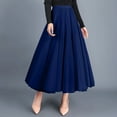 thumbnail image 2 of Sngxgn Women's Ruched Streetwear Bodycon Mini Skirt Stretch Skirts(Dark Blue,One Size), 2 of 3