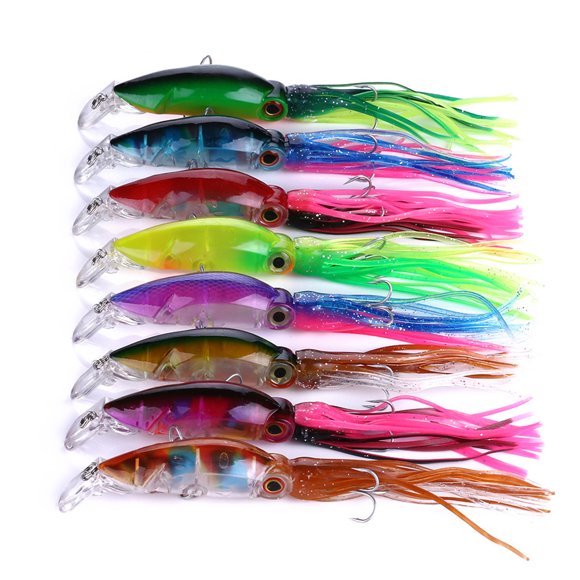 1pcs/8pcs 10cm Lifelike Octopus Fishing 10cm Fishing Lure Artificial Lure Artificial Bait Plastic Lake River Fish Swimbaits
