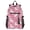 White Dogs on Pink Grass, variant on JIALIOU 14" Laptop Backpack Waterproof Airline Approved Stylish Casual Daypack for Travel Business College Work, Minimalist Snowdrop