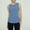 Blue, variant on Ribbed Tank Tops for Women Built in Bra Plus Size Ribbed Tank Tops for Women Small Round Neck Yoga Top Short Sleeved Curved Hem Women's Running Sports Fitness Loose Fitting Casual T Shirt with Bottom