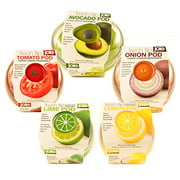 Produce Saver Container Set - Avocado, Tomato, Onion, Lime and Lemon Keeper