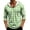 Fluorescent Green, variant on Men's Plaid Lightweight Hoodie, Casual 3/4 Sleeve Drop Shoulder Top, Relaxed Loose Fit Checkered Sweatshirt with Built-In Mask Hood, Red M