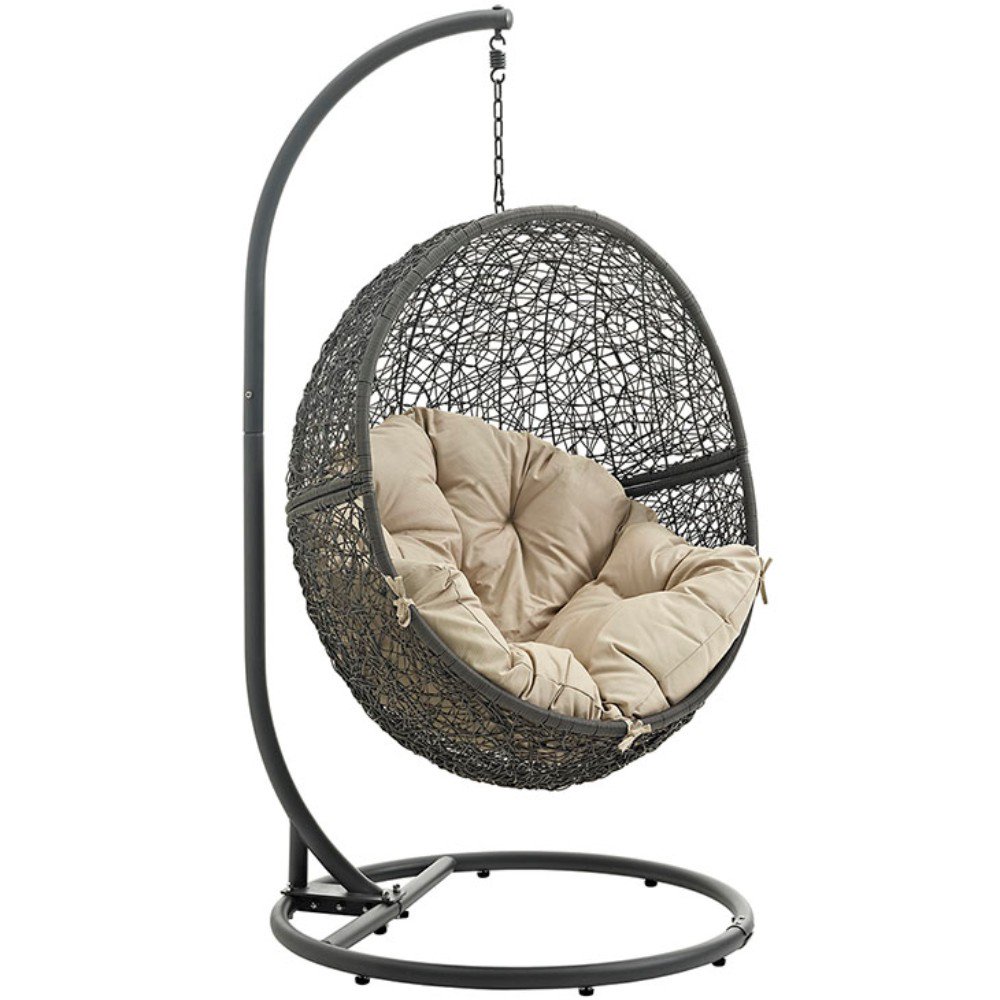 Modway Hide Outdoor Patio Swing Chair, Multiple Colors Available