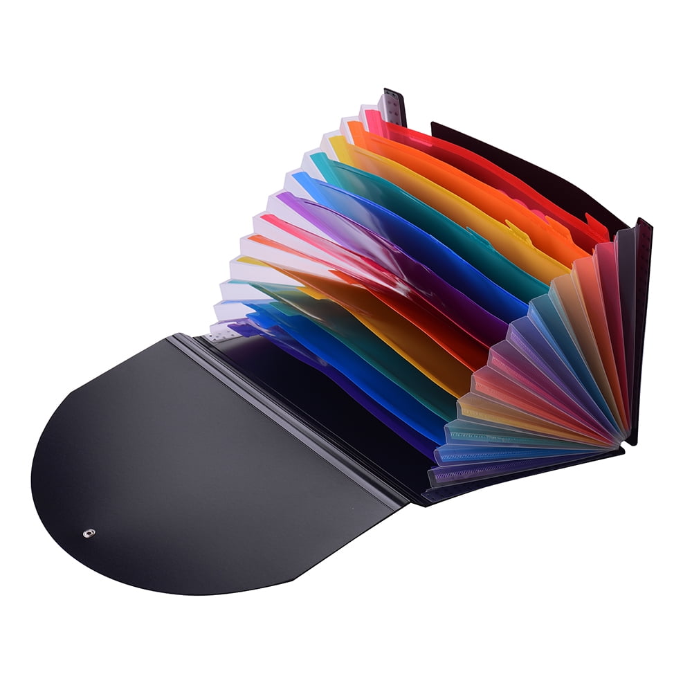 Accordian Expanding File Folder 12 Pockets Rainbow Coloured A4 Paper Filing Cabinet With Cover Receipt Organizer With File Guide And Label Cards For Home School Office Walmart Canada