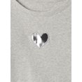 thumbnail image 2 of Remera de Manga Larga con Canalé para Niñas GAP en Gris Claro Talle L, 2 of 2