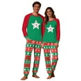 thumbnail image 2 of QIUOMBBP Couples Funny Christmas Pajamas Matching Sets Long Sleeve Tops Pjs Bottoms Family Sleepwear Two Piece, Multicolor, M, 2 of 6