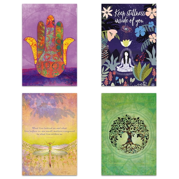 Tree-Free Greetings All Occasion Greeting Card 16 Pack, 4x6, Mind Body Soul (FP54259)