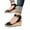 Black, variant on Oyedens Wedge Platform Sandals For Women Summer Chunky High Heels Casual Dress Espadrilles Sandals