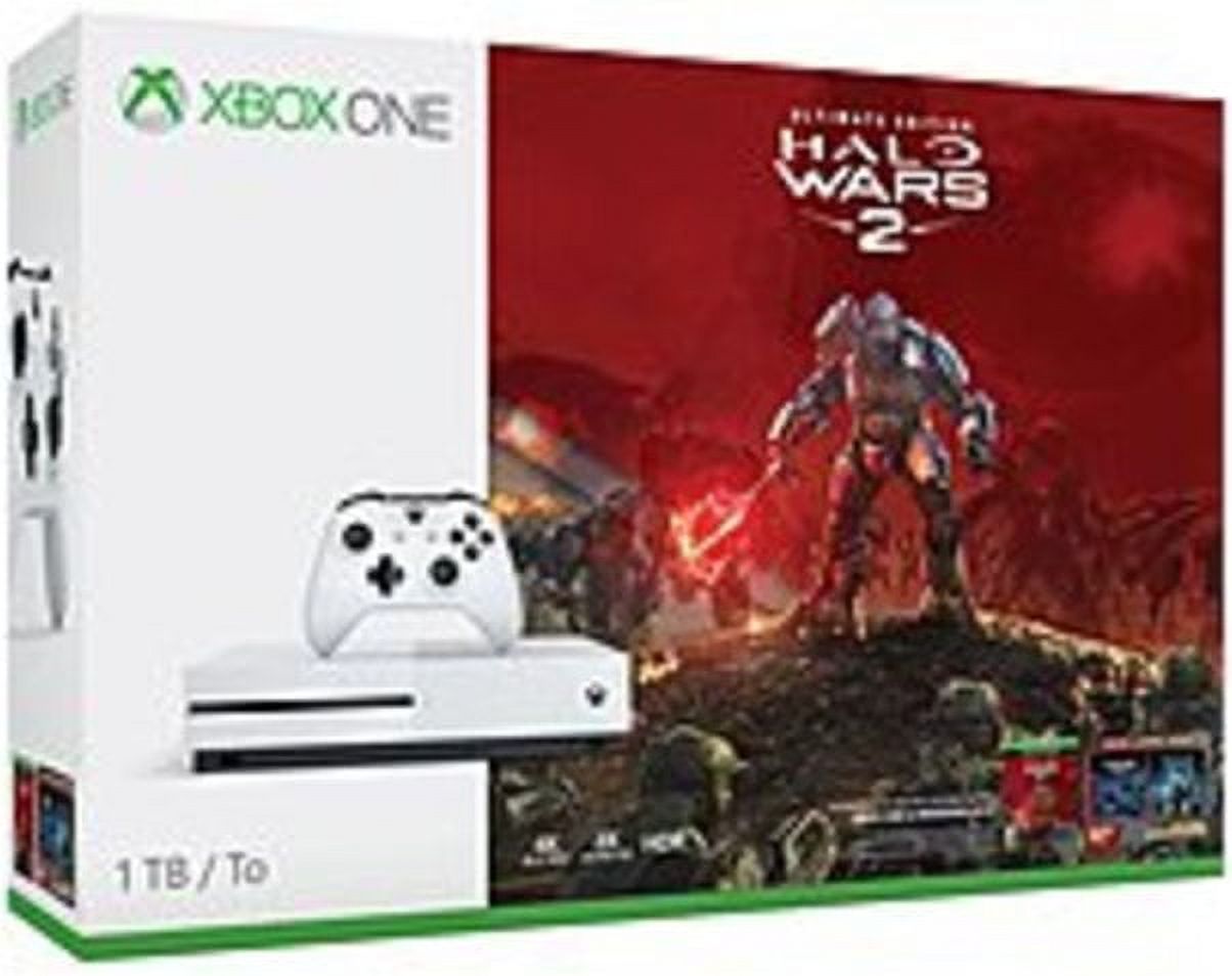 Microsoft Xbox One S 1TB Halo Wars 2 Bundle White 234-00128