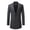 Dark Gray, variant on Herrnalise Men's Fashion Casual One Button Sequin Suit Performance Suit Long Sleeve Suit Collar Suit Tuxedo Gray