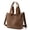 Brown, variant on Women's Multifunctional Handbag, Large Capacity Canvas Crossbody Bag with Shoulder Strap,Brown