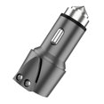 thumbnail image 2 of Puntoco Cargador de coche Carga súper rápida Teléfono móvil Enchufe de conversión USB Seguridad del automóvil Martillo Luz indicadora LED Material metálico Disipa el calor rápidamente, 2 of 9