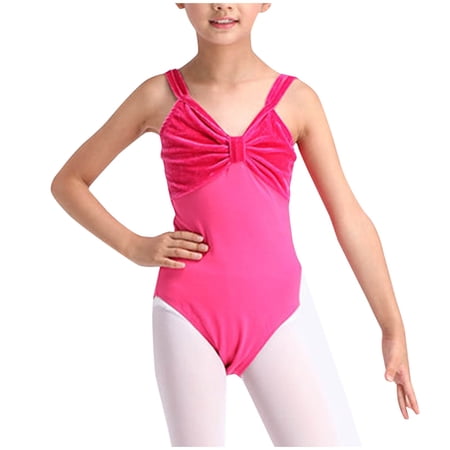ZZwxWA Kids Girls Tank Leotard with Princess Seams Adjustable Straps Ballet Dancewear Dance Comfort Performance up to 50% Off
