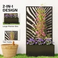 thumbnail image 4 of Outsunny Garden Box with Privacy Panel, Outdoor Planter Box for Garden, 4 of 10