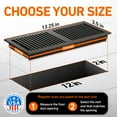 thumbnail image 4 of 2X12 Floor Vent Covers Floor Register with Mesh Cover Trap, Heat and Air, Walkable Metal Floor Register for HVAC Duct, Contemporary, Dark Grey, 4 of 7