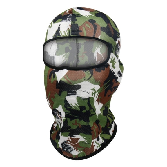 Camo Balaclava Face Mask Breathable Mesh Tactical Hood for Hunting Fishing Airsoft Paintball Outdoor Activities Camping Travel