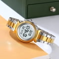thumbnail image 3 of Digital Watch Womens Digital Analog Alarm Multifunctional Stainless Steel Strap Waterproof Chronograph Calendar Luminous for Men Women Southeast asia Daily Watch Birthday Adjustable Buckle, 3 of 9