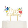 thumbnail image 2 of The Pioneer Woman Plastic Happy Birthday Flowers Cake Topper, 2 of 3