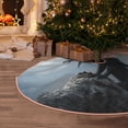 thumbnail image 5 of Sikiie Valley Gray Dragon Nativity Christmas Tree Skirt, Jesus Christian Winter Holiday Tree Mat Decoration(30-48IN)48", 5 of 6