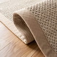thumbnail image 4 of Safavieh Natural Fiber Collection NF143B Border Sisal Area Rug, 4' x 4' Round, Maize / Linen, 4 of 5