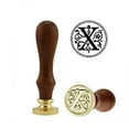 thumbnail image 1 of pitrice Letters Sealing Wax Seal Kit Retro Seal Stamp Set with Wood Handle and Copper Head, 1 of 9