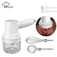 thumbnail image 1 of 3-in-1 Immersion Hand Blender,3 Speed Stick Hand Mixer Electric Blender with Mixing Beaker (8.8 oz) 304 Stainless Steel with Chopper Bowl, Milk Cream, Egg Whisk, 250ml Beaker, 1 of 6