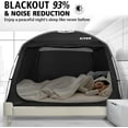 thumbnail image 2 of Bed Tent Bed Canopy Breathable 100% for Adult and Kids- Original Design Light Reduction 93% Sleeping Dream Tents Indoor Portable Big Space with String Light 3 Doors Twin Full Queen King Size, 2 of 9