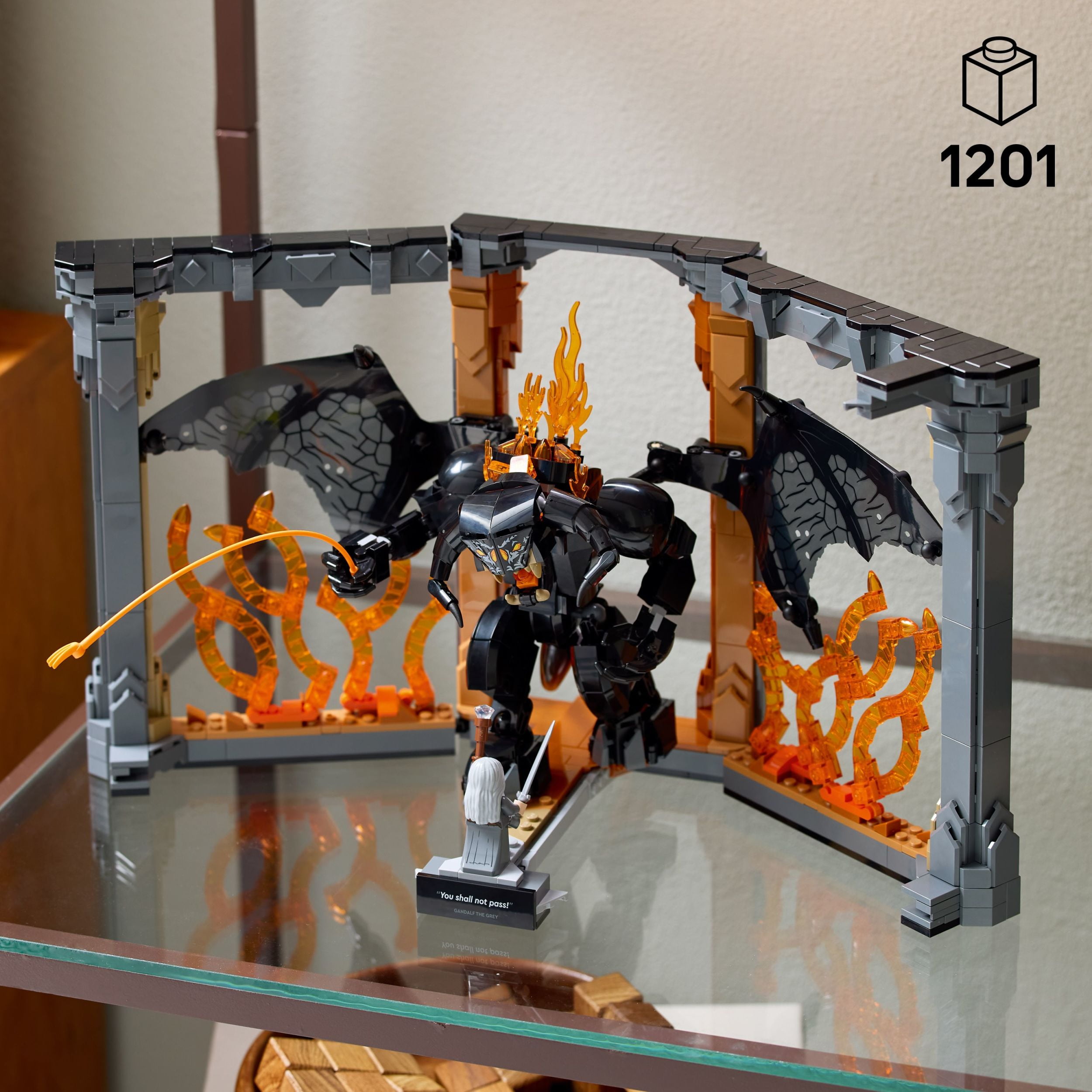 LEGO Icons Le Seigneur des Anneaux : Le Coin Lecture du Balrog , Ensemble décoratif 10367