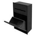 thumbnail image 6 of Recessed Wall Mounted Trash Can, Tilt Out Trash Bin Cabinet, Hidden Trash Can Black 30*14*50cm, 6 of 12