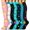 Blue White Pink, variant on 7 Pairs Medical Sport Compression Socks - 15-20mmhg Graduated Knee-High Support for Men & Women, Ideal for Soccer, Running, and Nurses